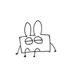 角張ったうさぎ（個別スタンプ：29）