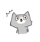 表情豊かな、ねこちゃん（個別スタンプ：1）