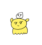 しっぽを探す犬と生クリーム（個別スタンプ：7）