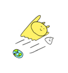 しっぽを探す犬と生クリーム（個別スタンプ：21）