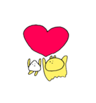 しっぽを探す犬と生クリーム（個別スタンプ：26）