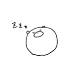 しろくまのかお。（個別スタンプ：11）