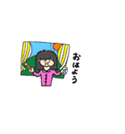 ミディアムヘアの女の子（個別スタンプ：2）