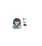 ミディアムヘアの女の子（個別スタンプ：8）