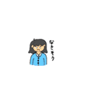 ミディアムヘアの女の子（個別スタンプ：13）