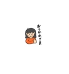 ミディアムヘアの女の子（個別スタンプ：15）
