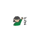 ミディアムヘアの女の子（個別スタンプ：17）