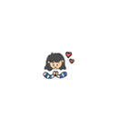 ミディアムヘアの女の子（個別スタンプ：23）