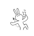 うさぎと過激すぎるうさぎ（個別スタンプ：1）
