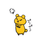 リアクションくま。（個別スタンプ：3）