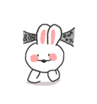 かわいいいウサギ（個別スタンプ：4）