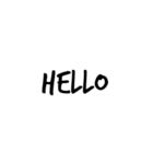 カフェ文字風＊シンプル英語（個別スタンプ：1）
