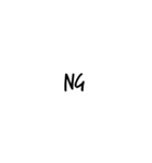 カフェ文字風＊シンプル英語（個別スタンプ：7）