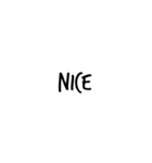 カフェ文字風＊シンプル英語（個別スタンプ：13）
