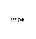 カフェ文字風＊シンプル英語（個別スタンプ：17）