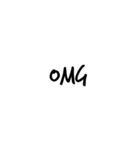 カフェ文字風＊シンプル英語（個別スタンプ：18）