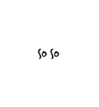 カフェ文字風＊シンプル英語（個別スタンプ：20）