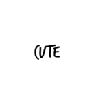 カフェ文字風＊シンプル英語（個別スタンプ：27）