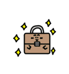 王冠くまと笑顔の物たち（個別スタンプ：9）