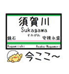 東北本線(黒磯-福島) 気軽に今この駅だよ！（個別スタンプ：12）