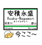 東北本線(黒磯-福島) 気軽に今この駅だよ！（個別スタンプ：13）