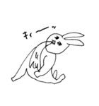 かわいいウサギ(狂気)2（個別スタンプ：2）