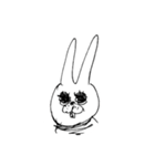 かわいいウサギ(狂気)2（個別スタンプ：16）
