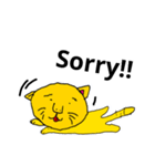 English cat stamps（個別スタンプ：4）