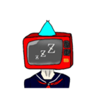 古風少女テレビさん ver. up（個別スタンプ：2）