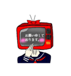 古風少女テレビさん ver. up（個別スタンプ：10）
