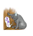 つきねこ 猫ver. 秋冬 日常（個別スタンプ：33）