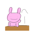 ぴんくのうさぎぱーとわん（個別スタンプ：2）