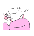ぴんくのうさぎぱーとわん（個別スタンプ：24）