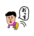 筆ペンで描いた男（個別スタンプ：30）