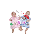 双子ちゃんの面白い生活（個別スタンプ：1）