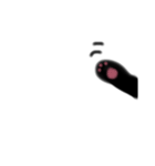 真っ黒黒猫くーたん。（個別スタンプ：6）