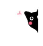 真っ黒黒猫くーたん。（個別スタンプ：16）