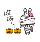 ハロウィン2★花うさちゃん [中国語繁体字]（個別スタンプ：31）