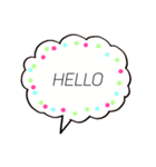 ふきだし(英単語)（個別スタンプ：2）