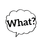 ふきだし(英単語)（個別スタンプ：11）