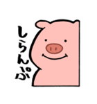 気ままなぶたスタンプ（個別スタンプ：8）
