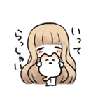 ゆるふわ少女とねこ（個別スタンプ：6）