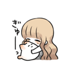 ゆるふわ少女とねこ（個別スタンプ：8）