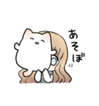 ゆるふわ少女とねこ（個別スタンプ：11）