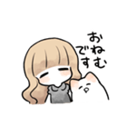 ゆるふわ少女とねこ（個別スタンプ：14）