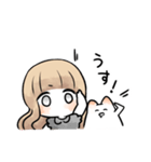 ゆるふわ少女とねこ（個別スタンプ：16）