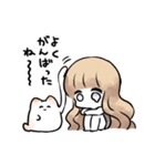 ゆるふわ少女とねこ（個別スタンプ：21）