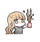 ゆるふわ少女とねこ（個別スタンプ：40）