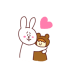 うさちゃんとくまさん（個別スタンプ：2）