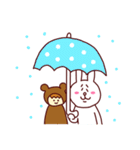 うさちゃんとくまさん（個別スタンプ：14）